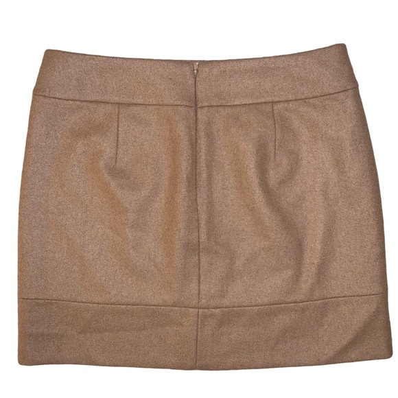 J. Crew Factory Wool Blend Mini Skirt in Camel - Picture 2 of 7